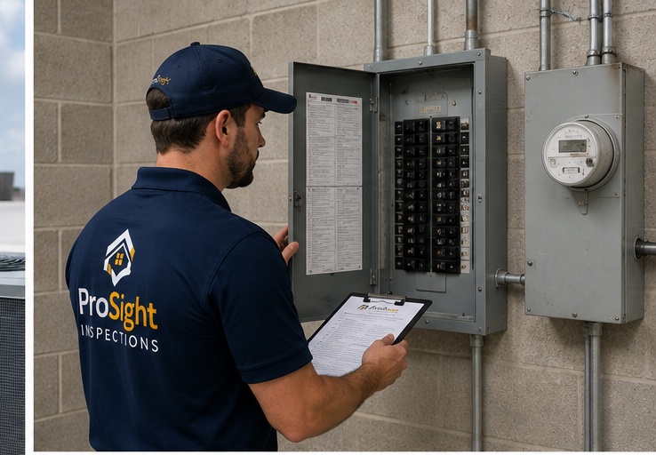ProSight inspecting a commercial electrical room