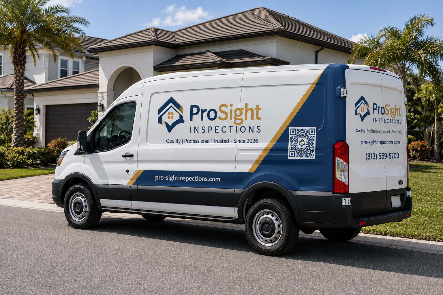 ProSight Inspections branded service van